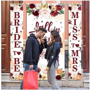 3 Pcs Fall Banner Set - Bridal Shower Decorations